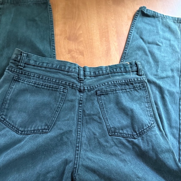 Stefano Green Denim Jeans 36X34 Straight Leg - Picture 13 of 14